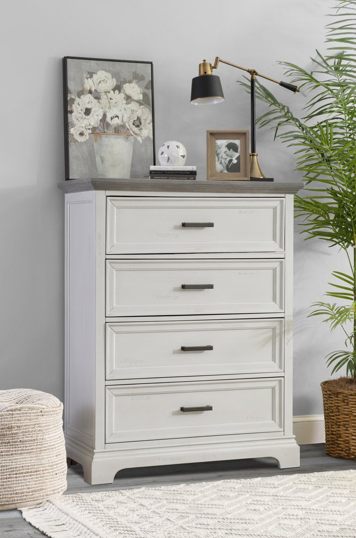 Summit 4 Drawer Chest in Mist & Heather Gray | John Thomas Furniture