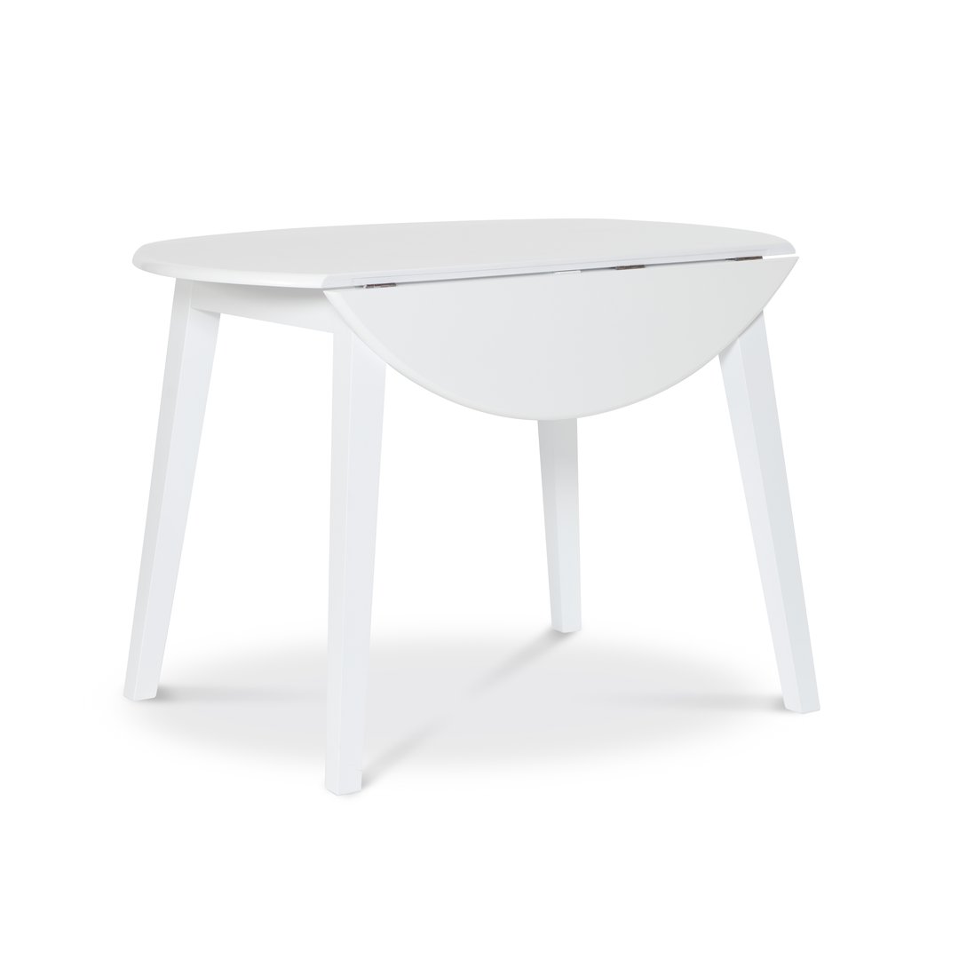 Dining Essentials 42 Round Drop Leaf Table In Pure White John   T08 42DL.max 1920x1080 