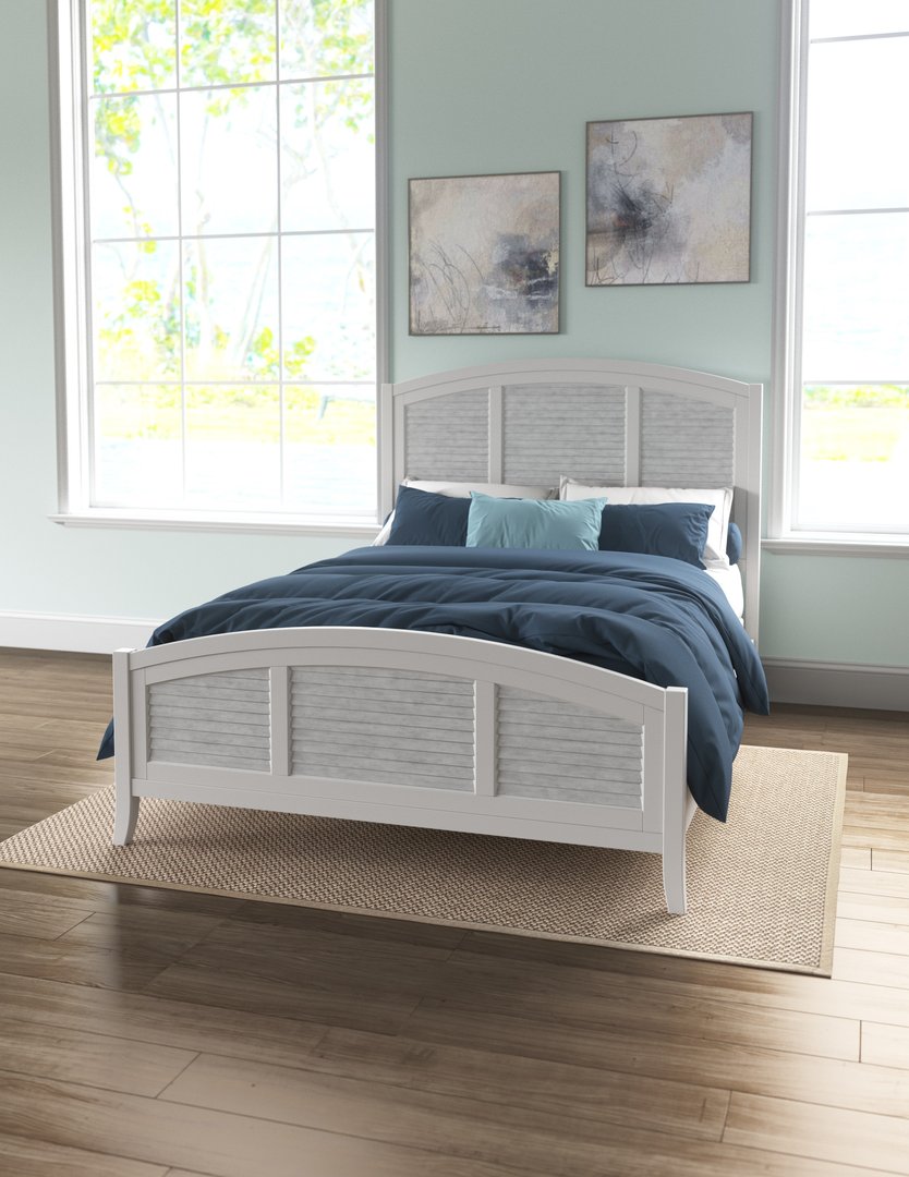 Queen High Tide Arch Bed in Chalk and White | John Thomas Furniture