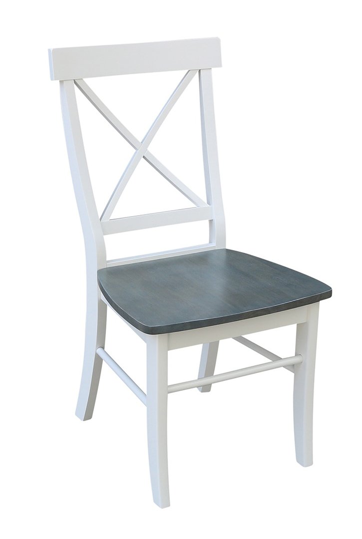 Dining Essentials - X-Back Chair in Heather Gray & White | John Thomas ...