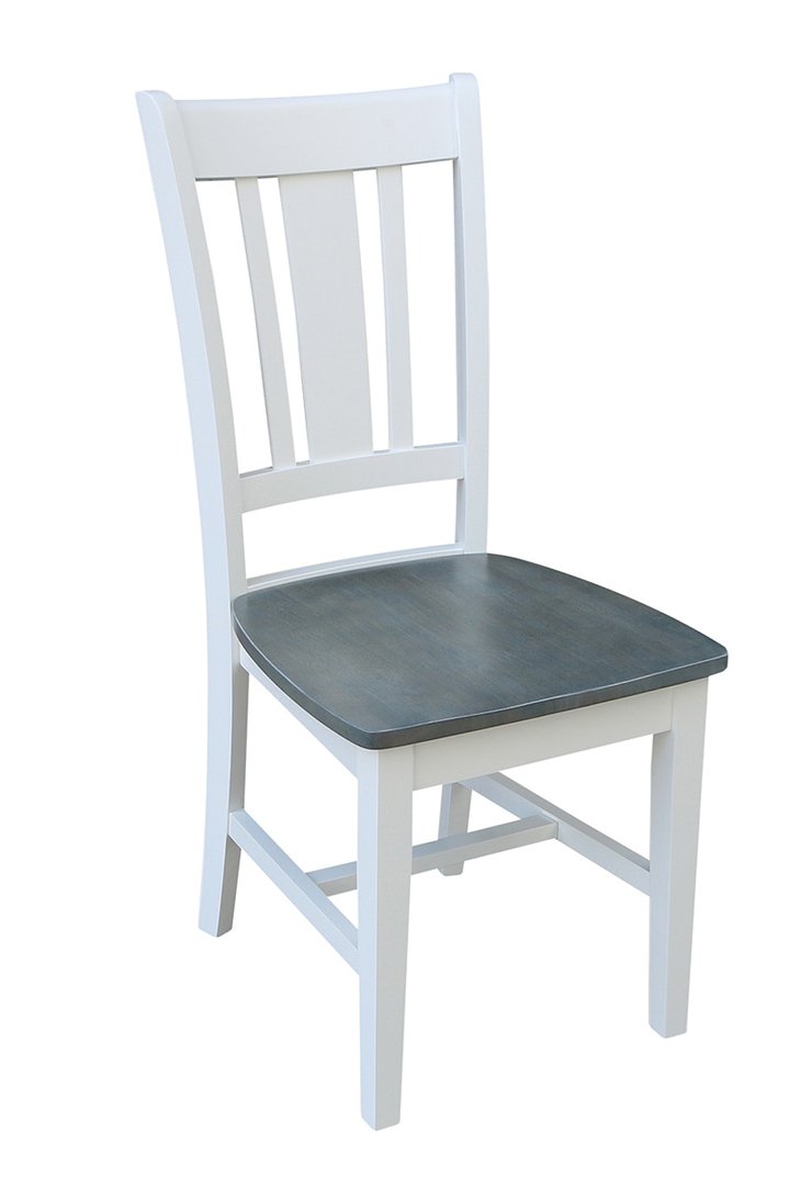 San Remo Chair in Heather Gray & White | John Thomas Furniture