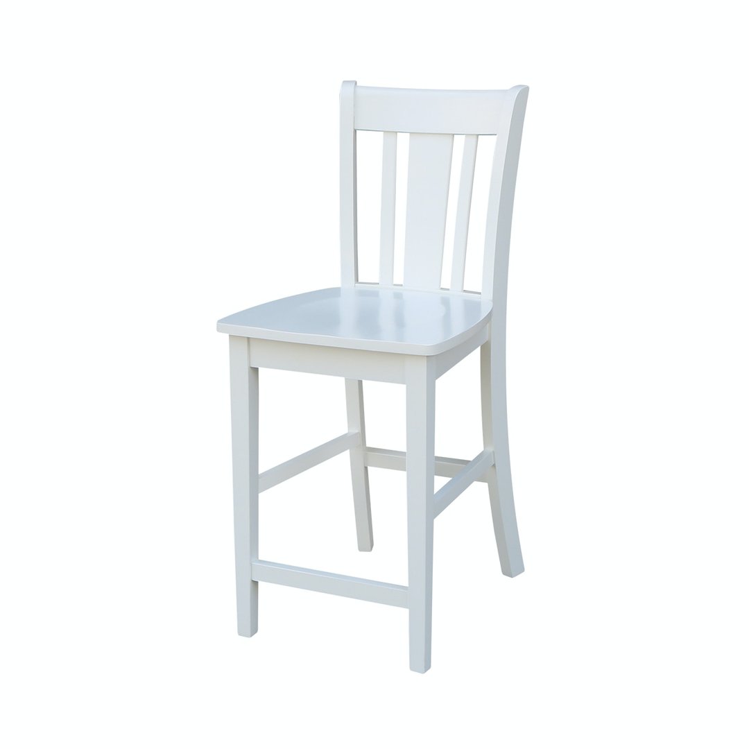 Dining Essentials - San Remo Stool in Pure White | John Thomas Furniture