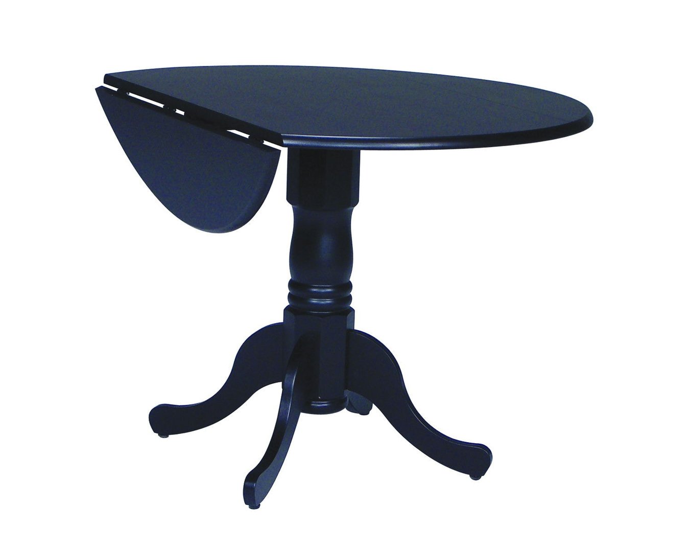 Dining Essentials Round Drop Leaf Pedestal Table In Black John   T46 42dp PbsjcqT.max 1920x1080 